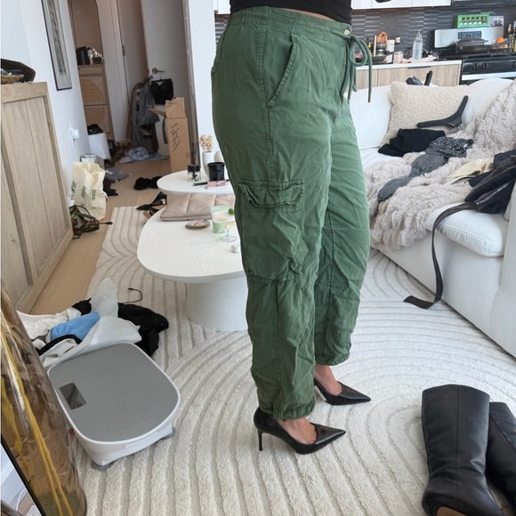 Women's Green Cargo Pants target - Picture 2 of 6